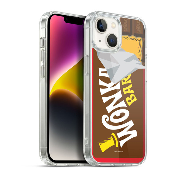 Willy Wonka and the Chocolate Factory Graphics Candy Bar Soft Gel Case for Apple iPhone 14