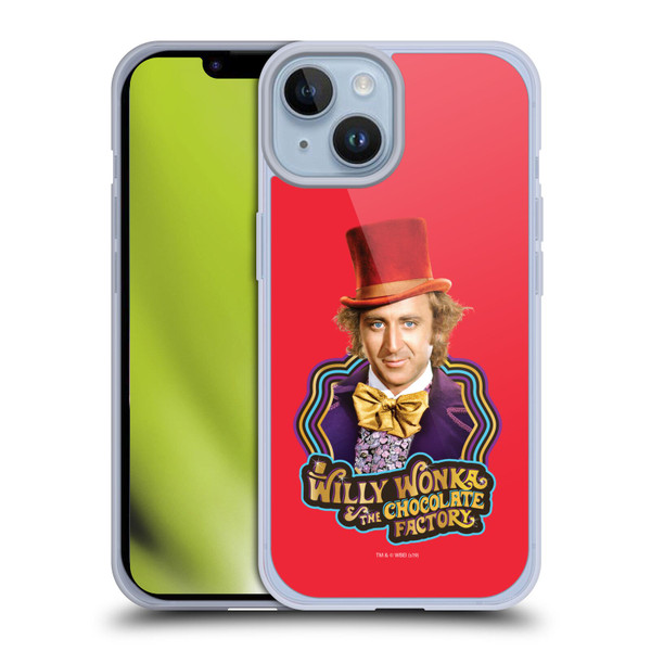 Willy Wonka and the Chocolate Factory Graphics Gene Wilder Soft Gel Case for Apple iPhone 14