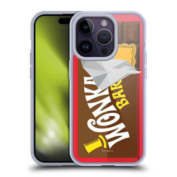 Willy Wonka and the Chocolate Factory Graphics Candy Bar Soft Gel Case for Apple iPhone 14 Pro