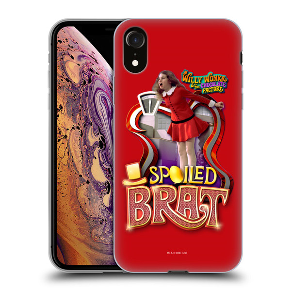 Willy Wonka and the Chocolate Factory Graphics Veruca Salt Soft Gel Case for Apple iPhone XR