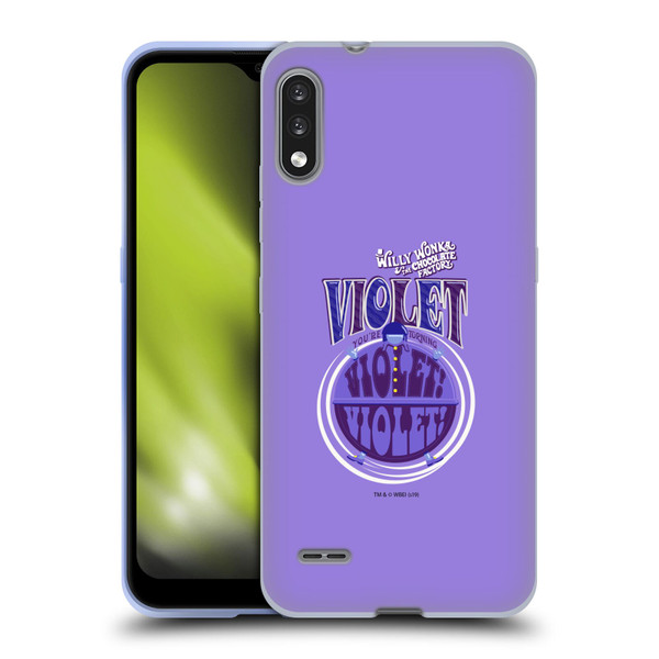 Willy Wonka and the Chocolate Factory Graphics Violet Beauregarde Soft Gel Case for LG K22