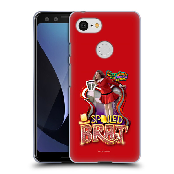 Willy Wonka and the Chocolate Factory Graphics Veruca Salt Soft Gel Case for Google Pixel 3