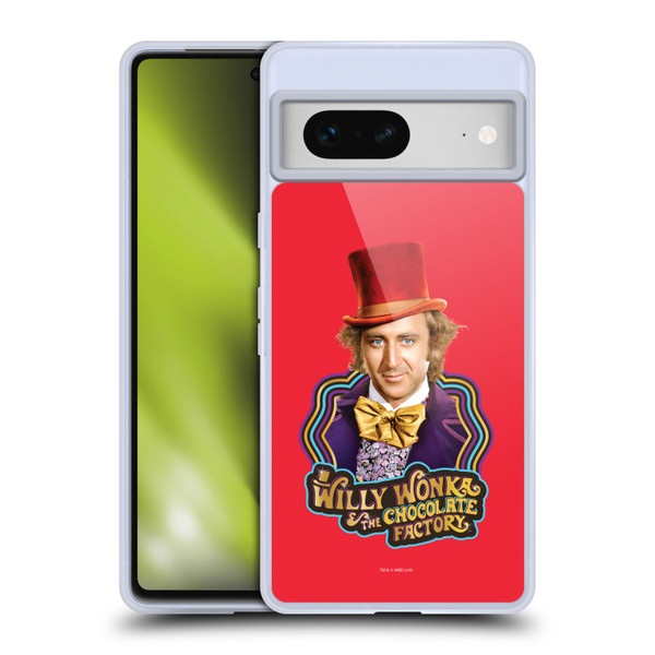 Willy Wonka and the Chocolate Factory Graphics Gene Wilder Soft Gel Case for Google Pixel 7