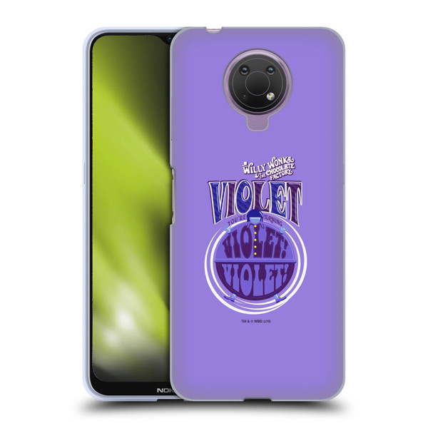 Willy Wonka and the Chocolate Factory Graphics Violet Beauregarde Soft Gel Case for Nokia G10