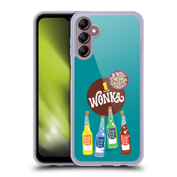 Willy Wonka and the Chocolate Factory Graphics Fizzy Lifting Drink Soft Gel Case for Samsung Galaxy A14 5G