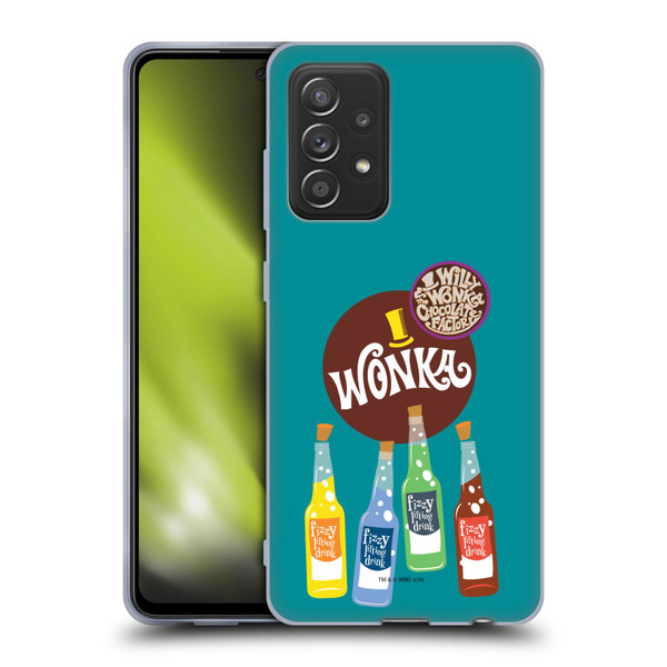 Willy Wonka and the Chocolate Factory Graphics Fizzy Lifting Drink Soft Gel Case for Samsung Galaxy A52 / A52s / 5G (2021)