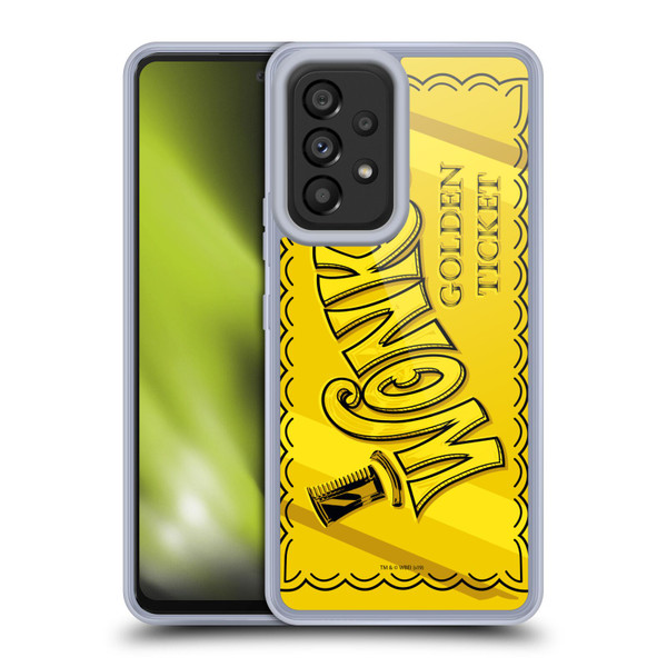 Willy Wonka and the Chocolate Factory Graphics Golden Ticket Soft Gel Case for Samsung Galaxy A53 5G (2022)