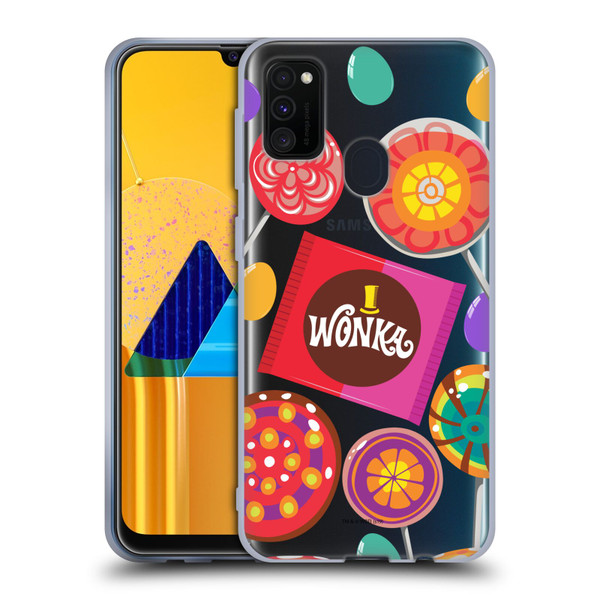 Willy Wonka and the Chocolate Factory Graphics Candies Soft Gel Case for Samsung Galaxy M30s (2019)/M21 (2020)