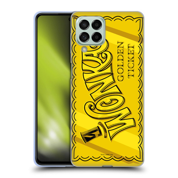 Willy Wonka and the Chocolate Factory Graphics Golden Ticket Soft Gel Case for Samsung Galaxy M53 (2022)