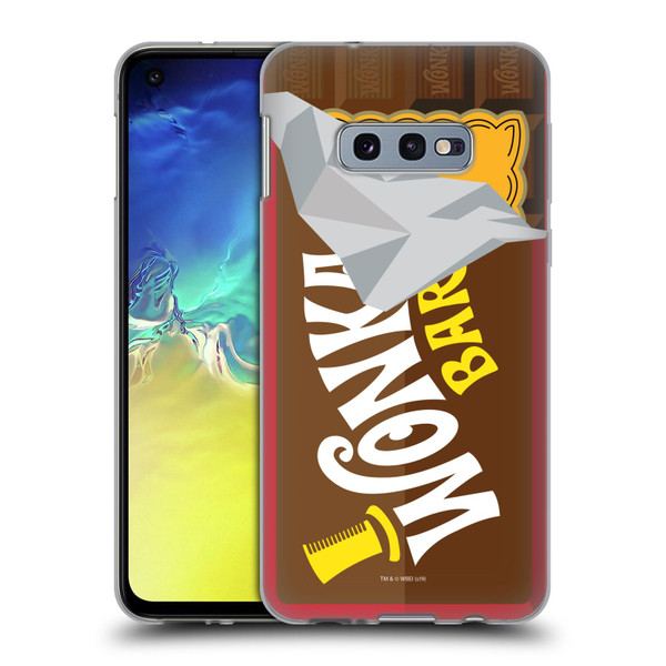 Willy Wonka and the Chocolate Factory Graphics Candy Bar Soft Gel Case for Samsung Galaxy S10e