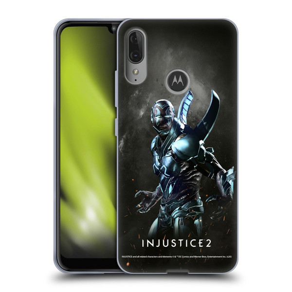 Injustice 2 Characters Blue Beetle Soft Gel Case for Motorola Moto E6 Plus