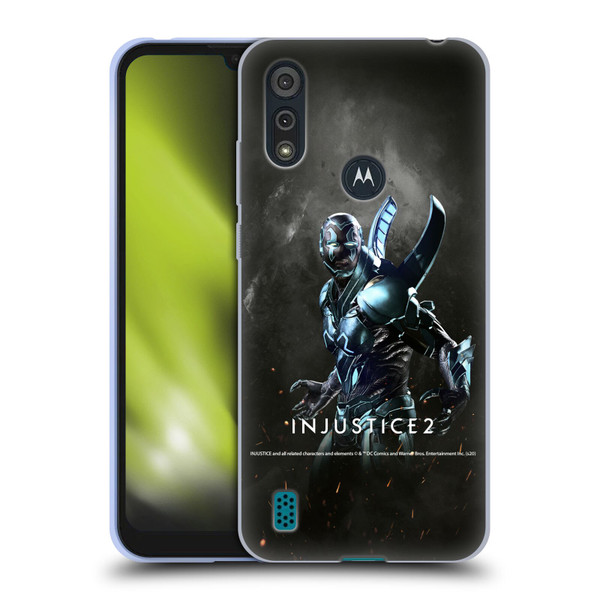 Injustice 2 Characters Blue Beetle Soft Gel Case for Motorola Moto E6s (2020)