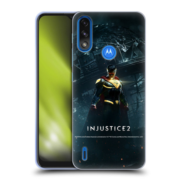 Injustice 2 Characters Superman Soft Gel Case for Motorola Moto E7 Power / Moto E7i Power