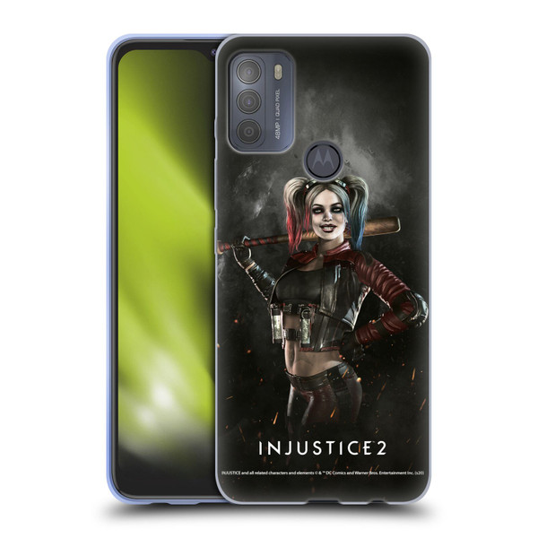 Injustice 2 Characters Harley Quinn Soft Gel Case for Motorola Moto G50