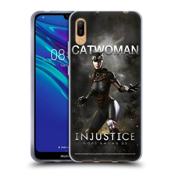 Injustice Gods Among Us Characters Catwoman Soft Gel Case for Huawei Y6 Pro (2019)