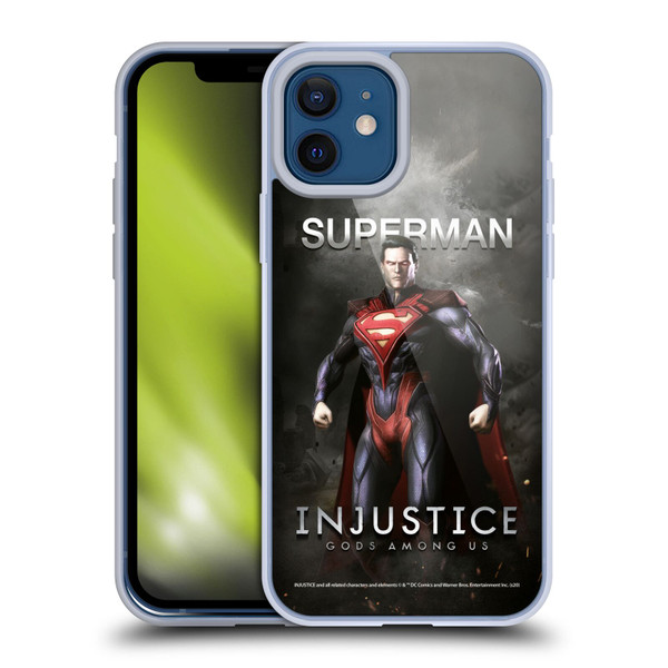 Injustice Gods Among Us Characters Superman Soft Gel Case for Apple iPhone 12 / iPhone 12 Pro