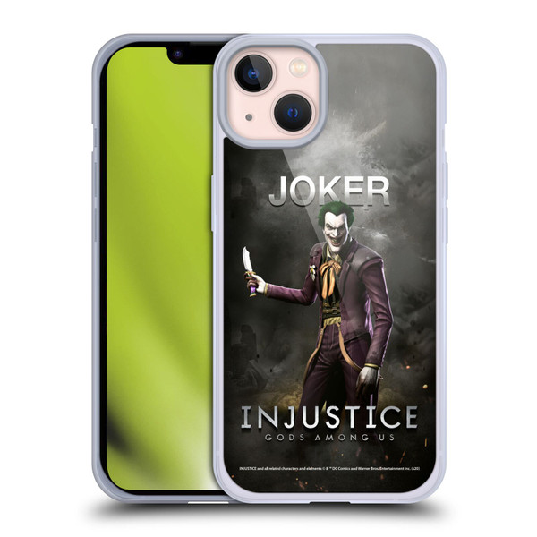 Injustice Gods Among Us Characters Joker Soft Gel Case for Apple iPhone 13