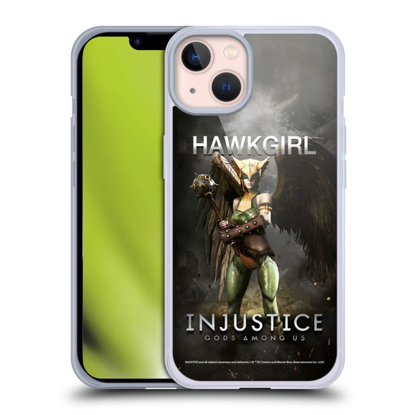 Injustice Gods Among Us Characters Hawkgirl Soft Gel Case for Apple iPhone 13