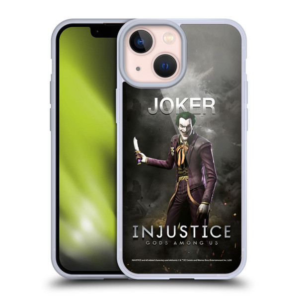 Injustice Gods Among Us Characters Joker Soft Gel Case for Apple iPhone 13 Mini