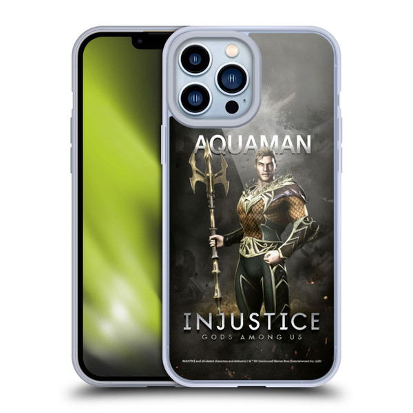 Injustice Gods Among Us Characters Aquaman Soft Gel Case for Apple iPhone 13 Pro Max