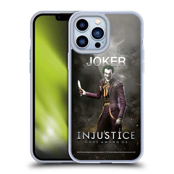 Injustice Gods Among Us Characters Joker Soft Gel Case for Apple iPhone 13 Pro Max
