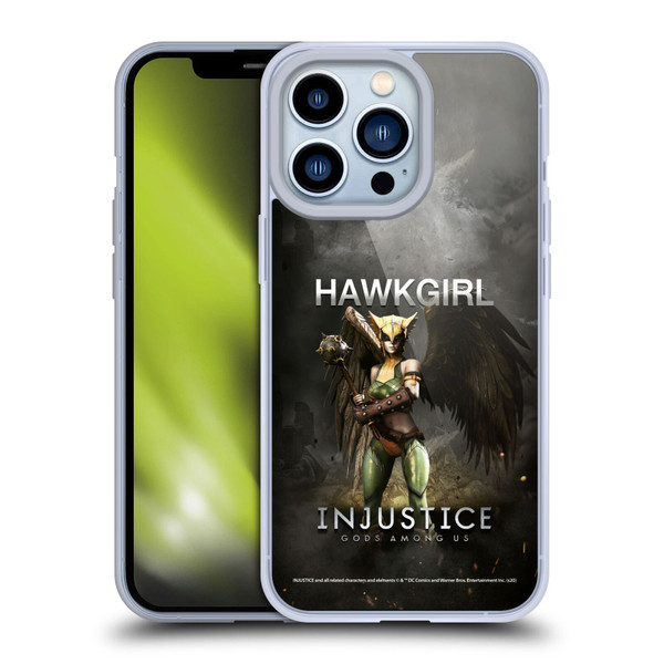 Injustice Gods Among Us Characters Hawkgirl Soft Gel Case for Apple iPhone 13 Pro