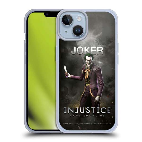 Injustice Gods Among Us Characters Joker Soft Gel Case for Apple iPhone 14