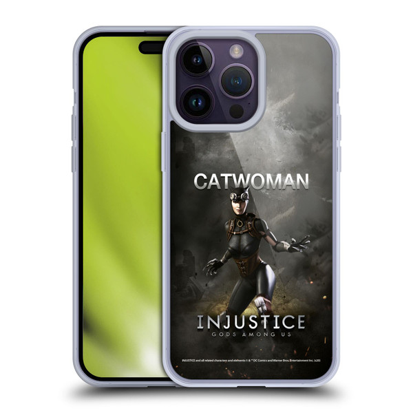 Injustice Gods Among Us Characters Catwoman Soft Gel Case for Apple iPhone 14 Pro Max