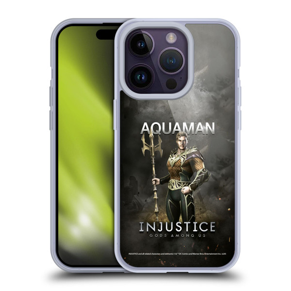 Injustice Gods Among Us Characters Aquaman Soft Gel Case for Apple iPhone 14 Pro