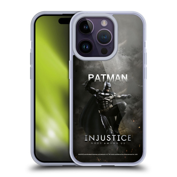 Injustice Gods Among Us Characters Batman Soft Gel Case for Apple iPhone 14 Pro