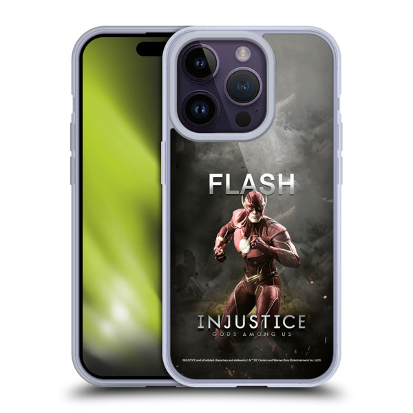 Injustice Gods Among Us Characters Flash Soft Gel Case for Apple iPhone 14 Pro