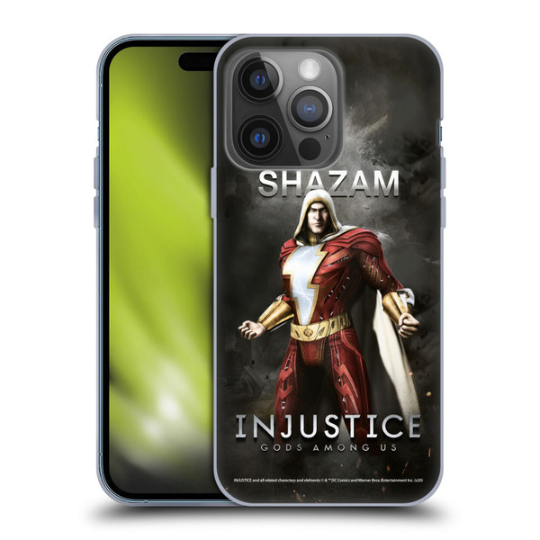 Injustice Gods Among Us Characters Shazam Soft Gel Case for Apple iPhone 14 Pro