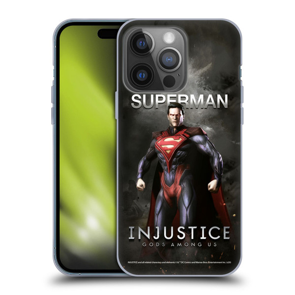 Injustice Gods Among Us Characters Superman Soft Gel Case for Apple iPhone 14 Pro