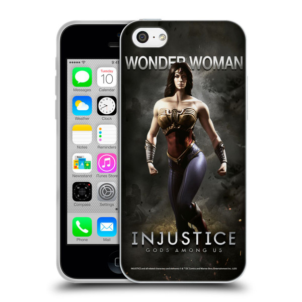 Injustice Gods Among Us Characters Wonder Woman Soft Gel Case for Apple iPhone 5c