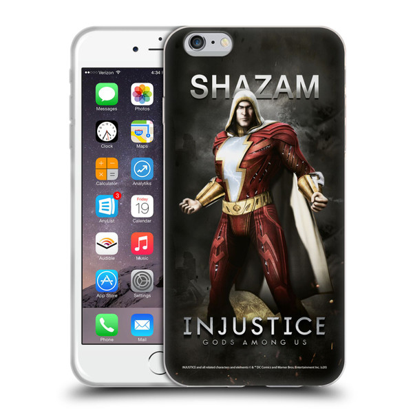 Injustice Gods Among Us Characters Shazam Soft Gel Case for Apple iPhone 6 Plus / iPhone 6s Plus