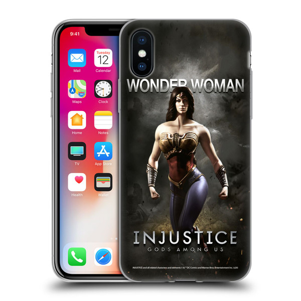 Injustice Gods Among Us Characters Wonder Woman Soft Gel Case for Apple iPhone X / iPhone XS