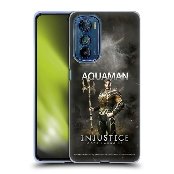Injustice Gods Among Us Characters Aquaman Soft Gel Case for Motorola Edge 30