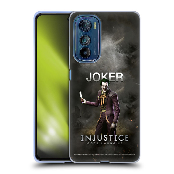 Injustice Gods Among Us Characters Joker Soft Gel Case for Motorola Edge 30
