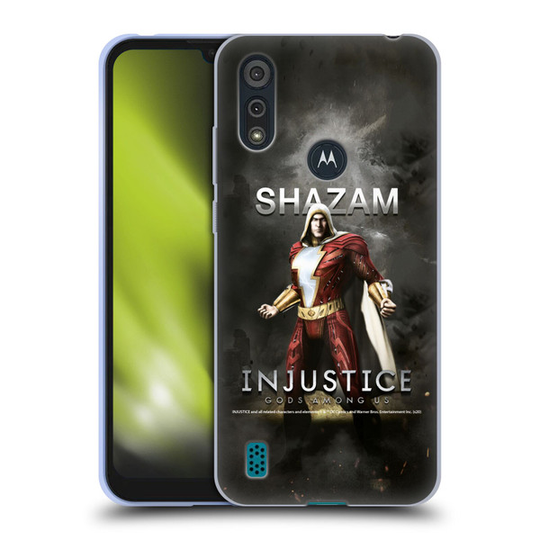 Injustice Gods Among Us Characters Shazam Soft Gel Case for Motorola Moto E6s (2020)