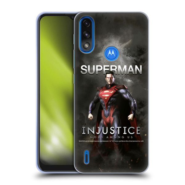 Injustice Gods Among Us Characters Superman Soft Gel Case for Motorola Moto E7 Power / Moto E7i Power