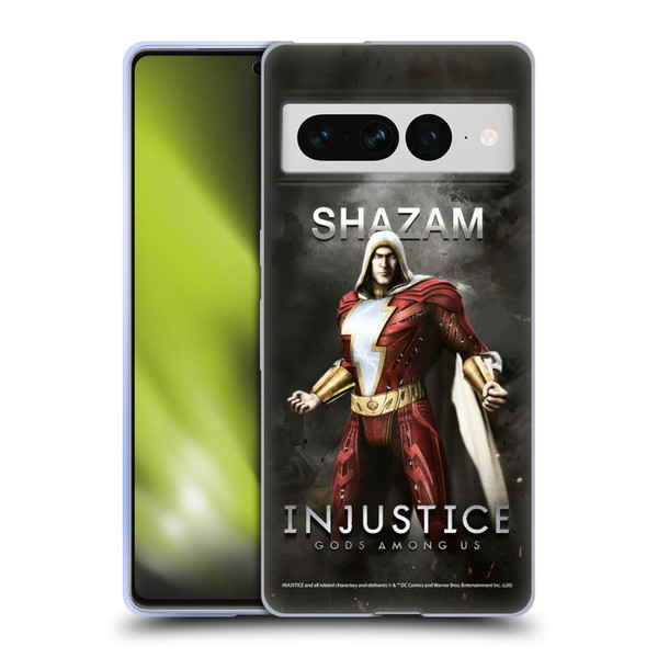 Injustice Gods Among Us Characters Shazam Soft Gel Case for Google Pixel 7 Pro