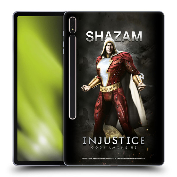 Injustice Gods Among Us Characters Shazam Soft Gel Case for Samsung Galaxy Tab S8 Plus