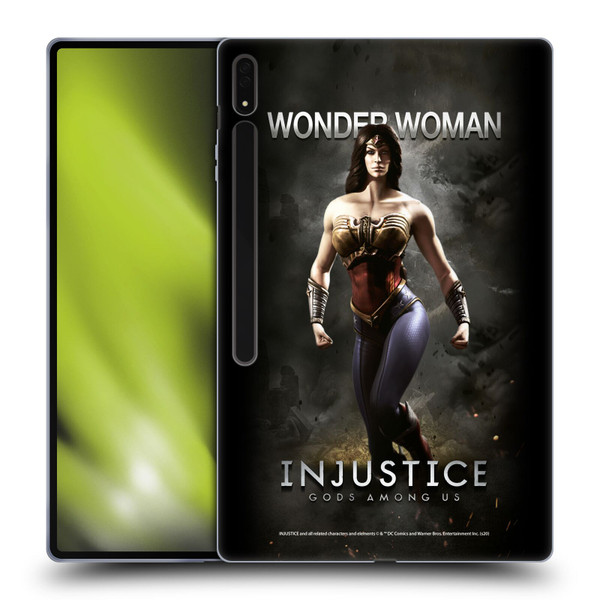 Injustice Gods Among Us Characters Wonder Woman Soft Gel Case for Samsung Galaxy Tab S8 Ultra