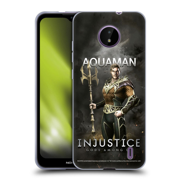 Injustice Gods Among Us Characters Aquaman Soft Gel Case for Nokia C10 / C20