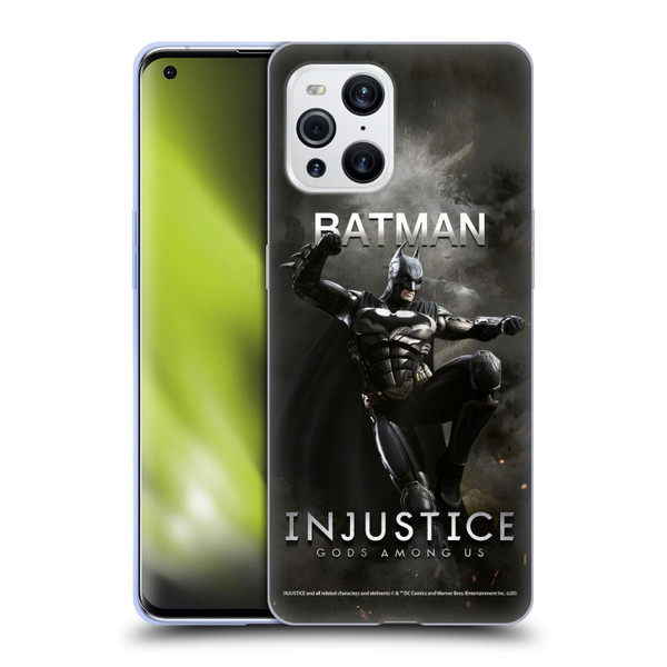 Injustice Gods Among Us Characters Batman Soft Gel Case for OPPO Find X3 / Pro