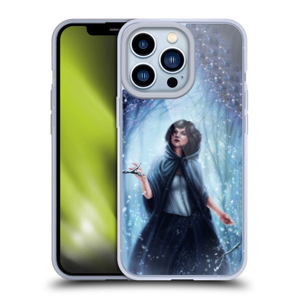 Tiffany "Tito" Toland-Scott Christmas Art Snow White In Snowy Forest Soft Gel Case for Apple iPhone 13 Pro