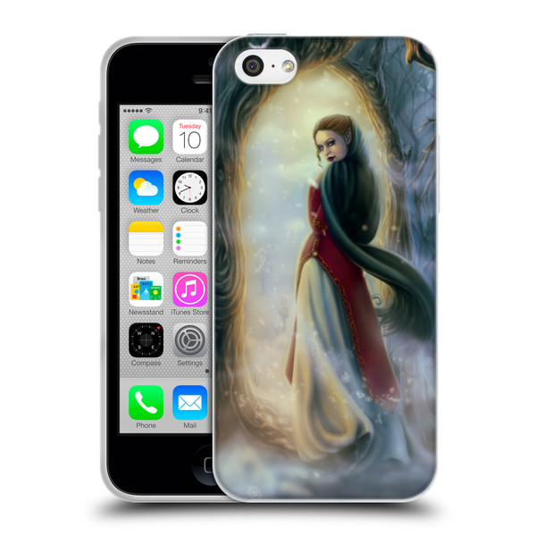 Tiffany "Tito" Toland-Scott Christmas Art Elf Woman In Snowy Forest Soft Gel Case for Apple iPhone 5c