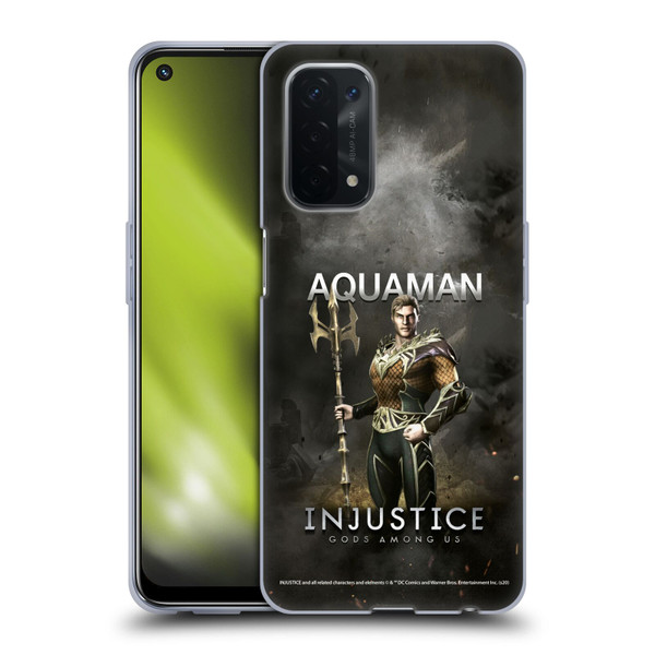 Injustice Gods Among Us Characters Aquaman Soft Gel Case for OPPO A54 5G