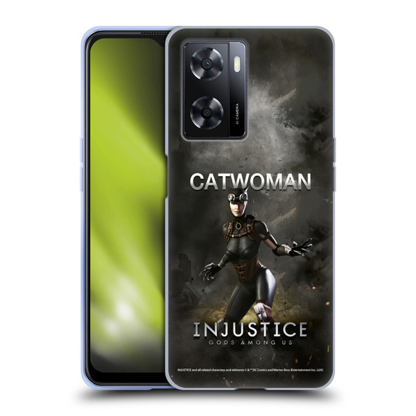 Injustice Gods Among Us Characters Catwoman Soft Gel Case for OPPO A57s