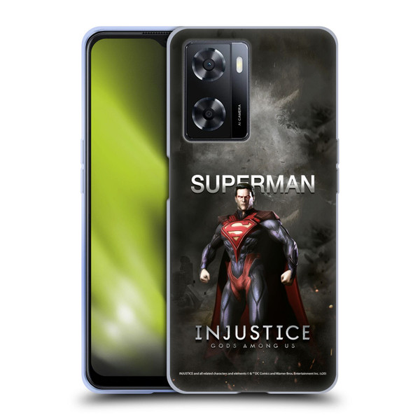 Injustice Gods Among Us Characters Superman Soft Gel Case for OPPO A57s